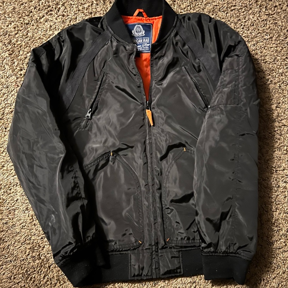 Black Bomber Jacket